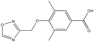3,5-dimethyl-4-(1,2,4-oxadiazol-3-ylmethoxy)benzoic acid 구조식 이미지