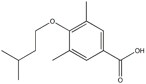3,5-dimethyl-4-(3-methylbutoxy)benzoic acid Structure