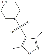 3,5-dimethyl-4-(piperazine-1-sulfonyl)-1,2-oxazole 구조식 이미지