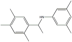 3,5-dimethyl-N-[1-(2,4,5-trimethylphenyl)ethyl]aniline 구조식 이미지