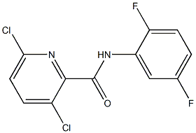 3,6-dichloro-N-(2,5-difluorophenyl)pyridine-2-carboxamide 구조식 이미지