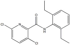 3,6-dichloro-N-(2,6-diethylphenyl)pyridine-2-carboxamide 구조식 이미지