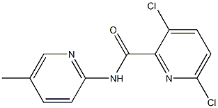 3,6-dichloro-N-(5-methylpyridin-2-yl)pyridine-2-carboxamide 구조식 이미지