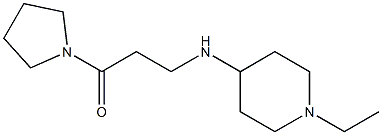 3-[(1-ethylpiperidin-4-yl)amino]-1-(pyrrolidin-1-yl)propan-1-one 구조식 이미지