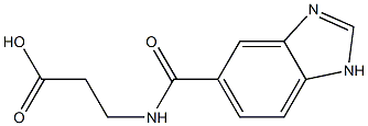 3-[(1H-benzimidazol-5-ylcarbonyl)amino]propanoic acid Structure
