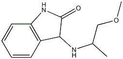 3-[(1-methoxypropan-2-yl)amino]-2,3-dihydro-1H-indol-2-one 구조식 이미지