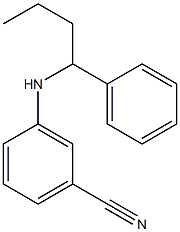 3-[(1-phenylbutyl)amino]benzonitrile 구조식 이미지