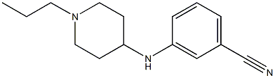 3-[(1-propylpiperidin-4-yl)amino]benzonitrile 구조식 이미지