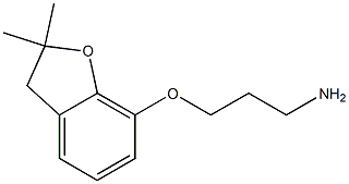 3-[(2,2-dimethyl-2,3-dihydro-1-benzofuran-7-yl)oxy]propan-1-amine Structure