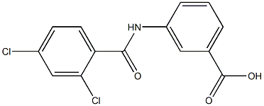 3-[(2,4-dichlorobenzene)amido]benzoic acid Structure