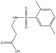 3-[(2,5-dimethylbenzene)sulfonamido]propanoic acid 구조식 이미지