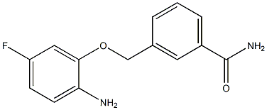 3-[(2-amino-5-fluorophenoxy)methyl]benzamide Structure