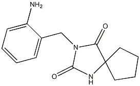 3-[(2-aminophenyl)methyl]-1,3-diazaspiro[4.4]nonane-2,4-dione 구조식 이미지