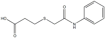 3-[(2-anilino-2-oxoethyl)thio]propanoic acid Structure