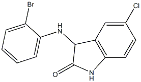 3-[(2-bromophenyl)amino]-5-chloro-2,3-dihydro-1H-indol-2-one Structure