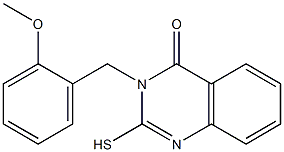 3-[(2-methoxyphenyl)methyl]-2-sulfanyl-3,4-dihydroquinazolin-4-one 구조식 이미지