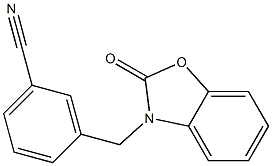 3-[(2-oxo-1,3-benzoxazol-3(2H)-yl)methyl]benzonitrile 구조식 이미지