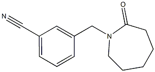 3-[(2-oxoazepan-1-yl)methyl]benzonitrile 구조식 이미지