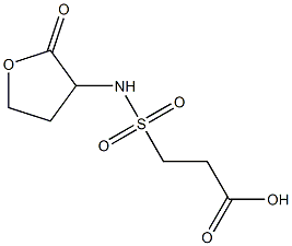 3-[(2-oxooxolan-3-yl)sulfamoyl]propanoic acid 구조식 이미지