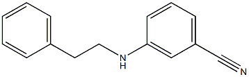 3-[(2-phenylethyl)amino]benzonitrile 구조식 이미지