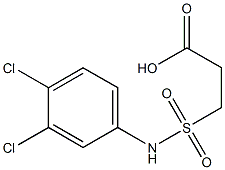 3-[(3,4-dichlorophenyl)sulfamoyl]propanoic acid Structure