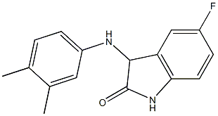 3-[(3,4-dimethylphenyl)amino]-5-fluoro-2,3-dihydro-1H-indol-2-one Structure