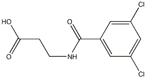 3-[(3,5-dichlorobenzoyl)amino]propanoic acid 구조식 이미지