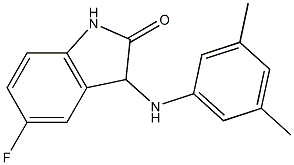 3-[(3,5-dimethylphenyl)amino]-5-fluoro-2,3-dihydro-1H-indol-2-one 구조식 이미지