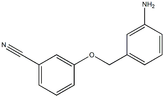 3-[(3-aminophenyl)methoxy]benzonitrile Structure