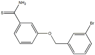 3-[(3-bromobenzyl)oxy]benzenecarbothioamide 구조식 이미지