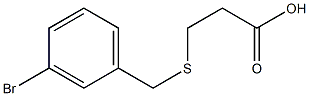 3-[(3-bromobenzyl)thio]propanoic acid Structure