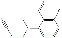 3-[(3-chloro-2-formylphenyl)(methyl)amino]propanenitrile Structure