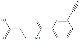 3-[(3-cyanophenyl)formamido]propanoic acid 구조식 이미지