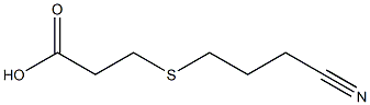 3-[(3-cyanopropyl)thio]propanoic acid 구조식 이미지