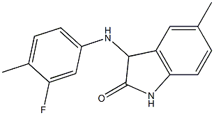 3-[(3-fluoro-4-methylphenyl)amino]-5-methyl-2,3-dihydro-1H-indol-2-one 구조식 이미지