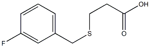 3-[(3-fluorobenzyl)thio]propanoic acid 구조식 이미지