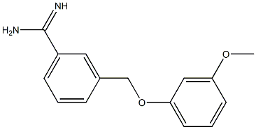 3-[(3-methoxyphenoxy)methyl]benzenecarboximidamide 구조식 이미지