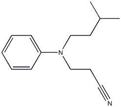 3-[(3-methylbutyl)(phenyl)amino]propanenitrile Structure