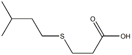 3-[(3-methylbutyl)thio]propanoic acid Structure