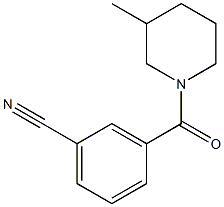 3-[(3-methylpiperidin-1-yl)carbonyl]benzonitrile Structure