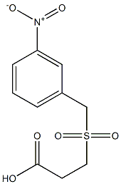 3-[(3-nitrobenzyl)sulfonyl]propanoic acid Structure