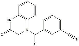 3-[(3-oxo-1,2,3,4-tetrahydroquinoxalin-1-yl)carbonyl]benzonitrile 구조식 이미지