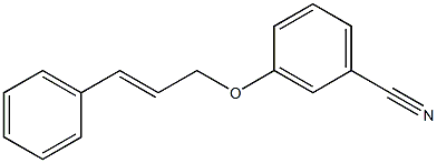 3-[(3-phenylprop-2-en-1-yl)oxy]benzonitrile Structure