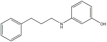 3-[(3-phenylpropyl)amino]phenol 구조식 이미지