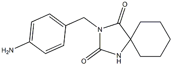 3-[(4-aminophenyl)methyl]-1,3-diazaspiro[4.5]decane-2,4-dione 구조식 이미지