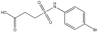 3-[(4-bromophenyl)sulfamoyl]propanoic acid Structure