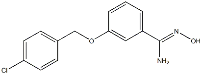 3-[(4-chlorobenzyl)oxy]-N'-hydroxybenzenecarboximidamide Structure