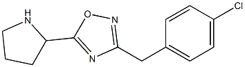 3-[(4-chlorophenyl)methyl]-5-(pyrrolidin-2-yl)-1,2,4-oxadiazole Structure