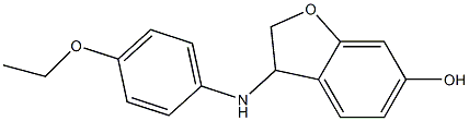 3-[(4-ethoxyphenyl)amino]-2,3-dihydro-1-benzofuran-6-ol Structure