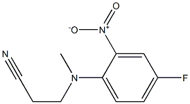 3-[(4-fluoro-2-nitrophenyl)(methyl)amino]propanenitrile 구조식 이미지